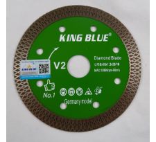 Đĩa cắt đá bóng kính Marble trắng sứ king blue