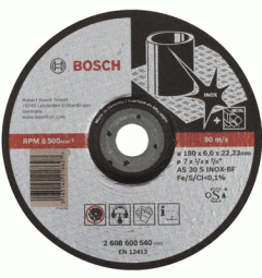 Đá mài Inox Bosch180x6x22.2mm (2608600540)