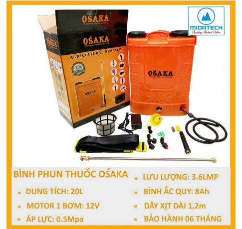 Bình xịt điện OSAKA 12v-8Ah