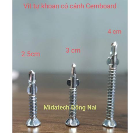 Vít cánh ( Vít tự khoan có cánh Cemboard )