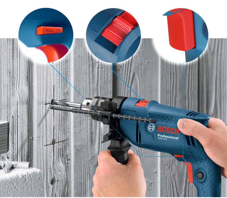 Bosch GSB 550, Máy khoan động lực 550W Bosch GSB 550, 