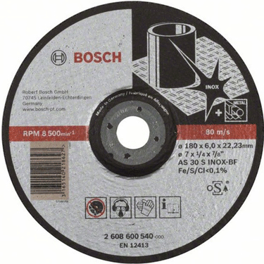 Đá mài Inox Bosch180x6x22.2mm (2608600540)