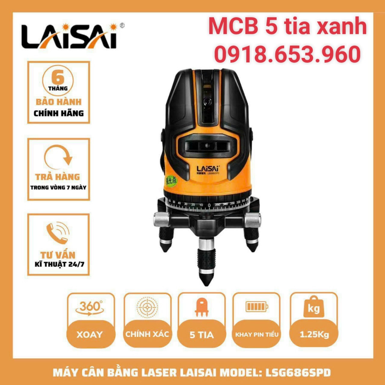 Máy cân bằng laser Laisai  LSG 6860D