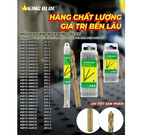 MŨI KHOAN SẮT - INOX KING BLUE
