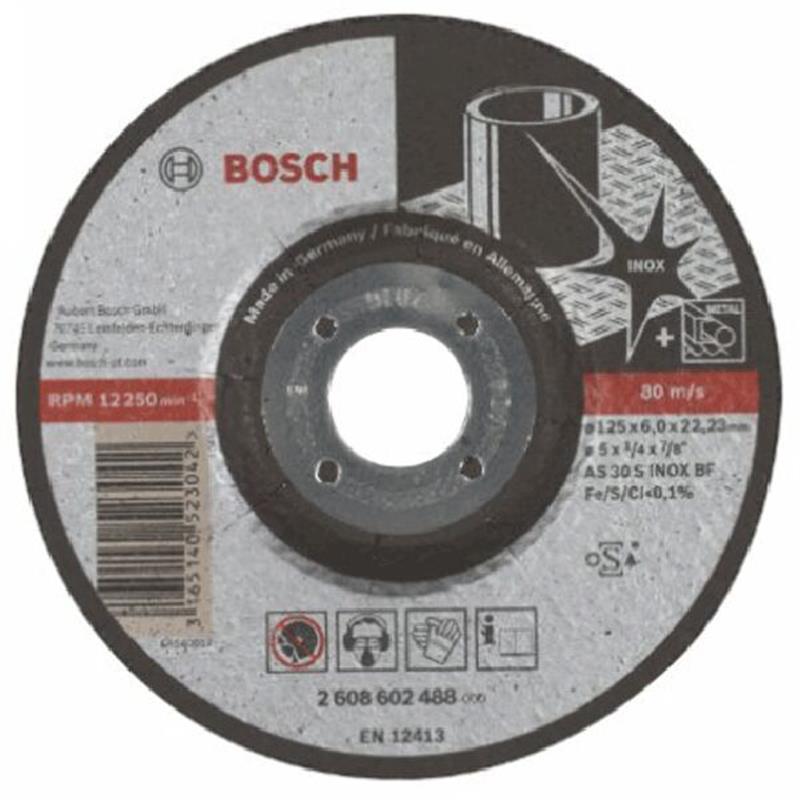  Đá mài Inox Bosch 125 x 6 x 22.2mm (2608602488)